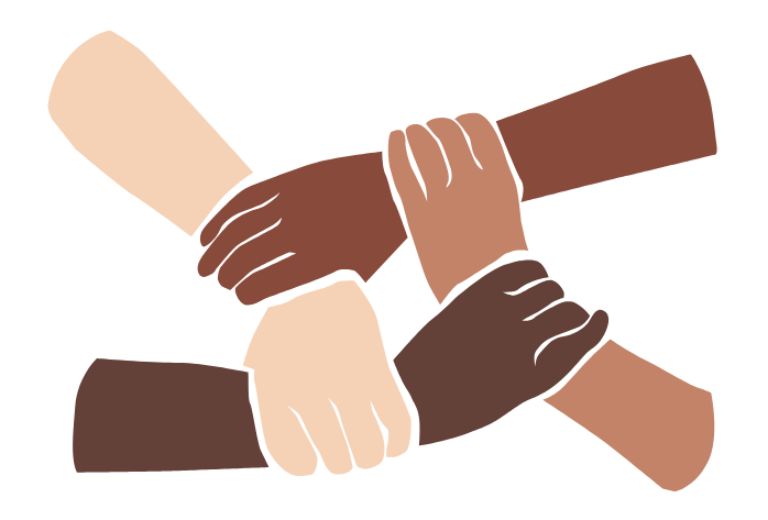 Hände setzen bunte Puzzlestücke zusammen.